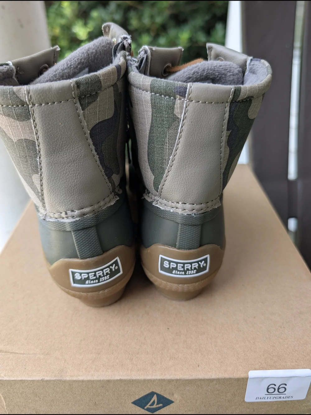 Sperry Women's' Size 5 Camo Boot - Green/Gum